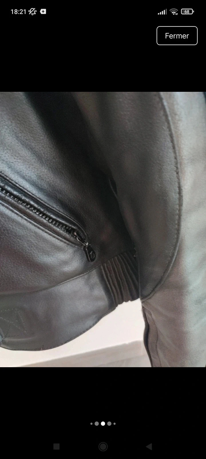 Casaco de moto em couro para homem tamanho 38-40 – photo 5